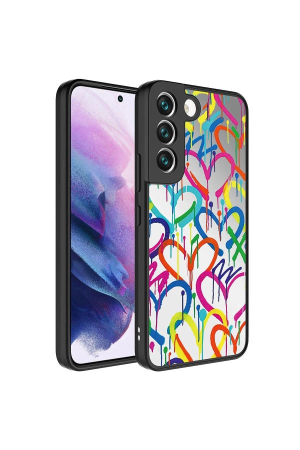 Galaxy S21 FE Kılıf Aynalı Desenli Kamera Korumalı Parlak Zore Mirror Kapak
