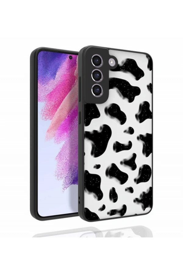 Galaxy S21 FE Kılıf Desenli Kamera Korumalı Parlak Zore Nora Kapak