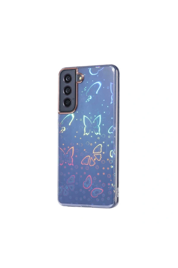 Galaxy S21 FE Kılıf Zore Sidney Desenli Sert Kapak