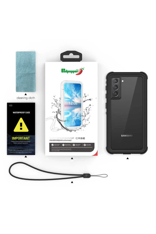 Galaxy S21 Plus Kılıf 1-1 Su Geçirmez Kılıf