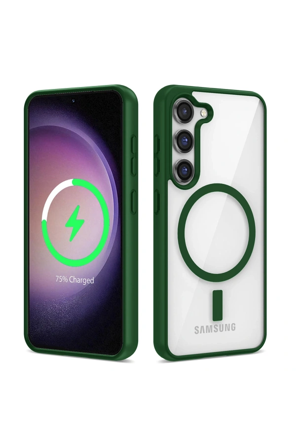 Galaxy S22 Kılıf M-safe Wireless Şarj Özellikli Silikon Zore Ege Kapak