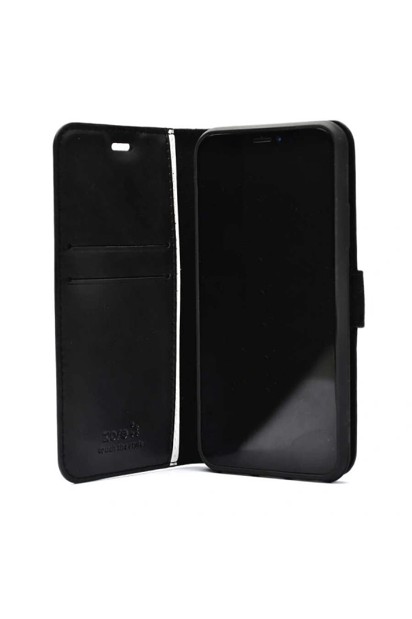 Galaxy S22 Kılıf Zore Kar Deluxe Kapaklı Kılıf