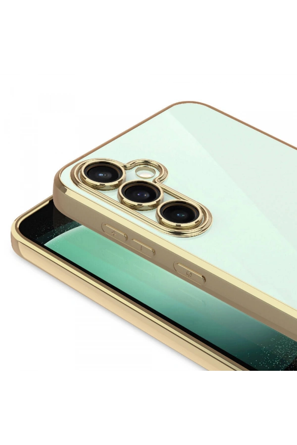 Galaxy S23 FE Kılıf Kamera Korumalı Logo Gösteren Zore Omega Kapak