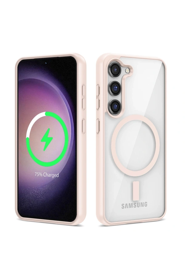 Galaxy S23 Kılıf M-safe Wireless Şarj Özellikli Silikon Zore Ege Kapak