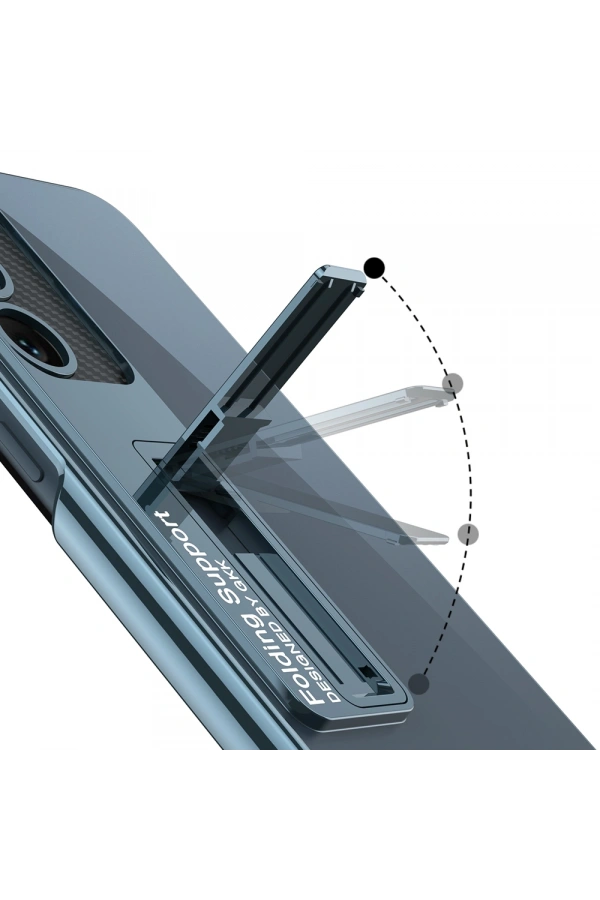 Galaxy S23 Plus Kılıf Kamera Korumalı Şeffaf Tasarımlı Zore Lego Standlı Kapak