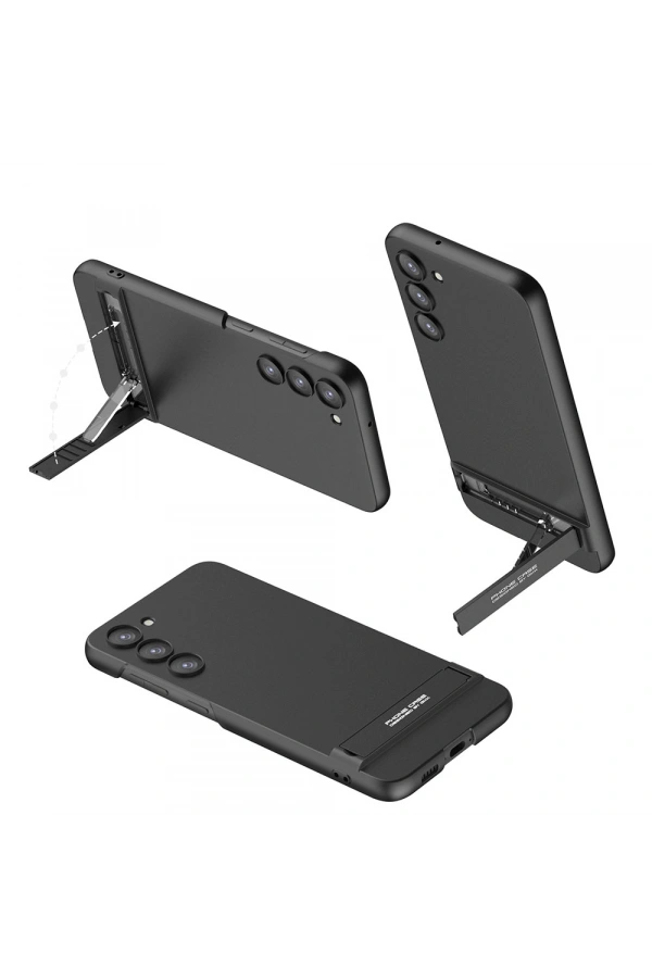 Galaxy S23 Plus Kılıf Zore Kamera Korumalı Dikey Standlı Ays Kapak