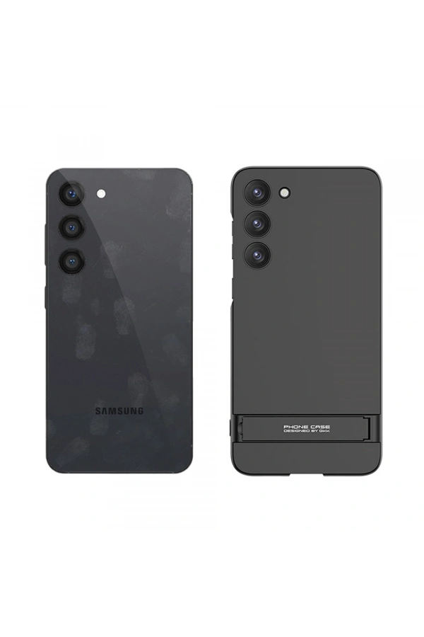 Galaxy S23 Plus Kılıf Zore Kamera Korumalı Dikey Standlı Ays Kapak