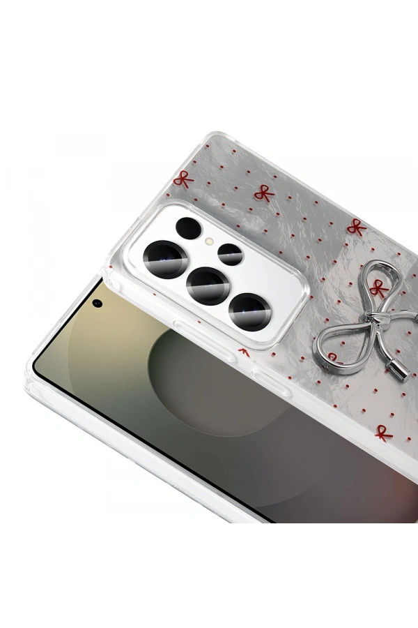 Galaxy S23 Ultra Kılıf Kamera Korumalı Figürlü Zore Ponti Silikon Kapak