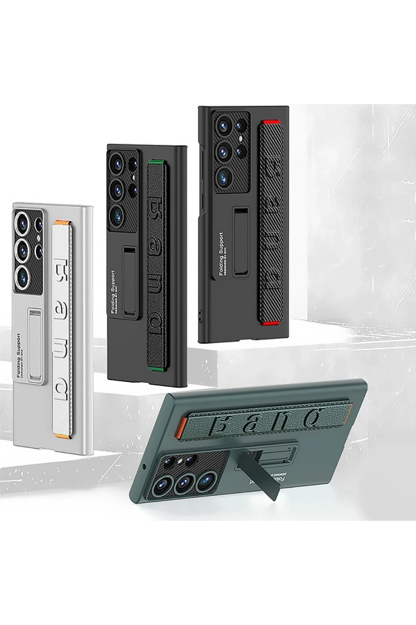 Galaxy S23 Ultra Kılıf Standlı El Tutacaklı Zore Band Kapak