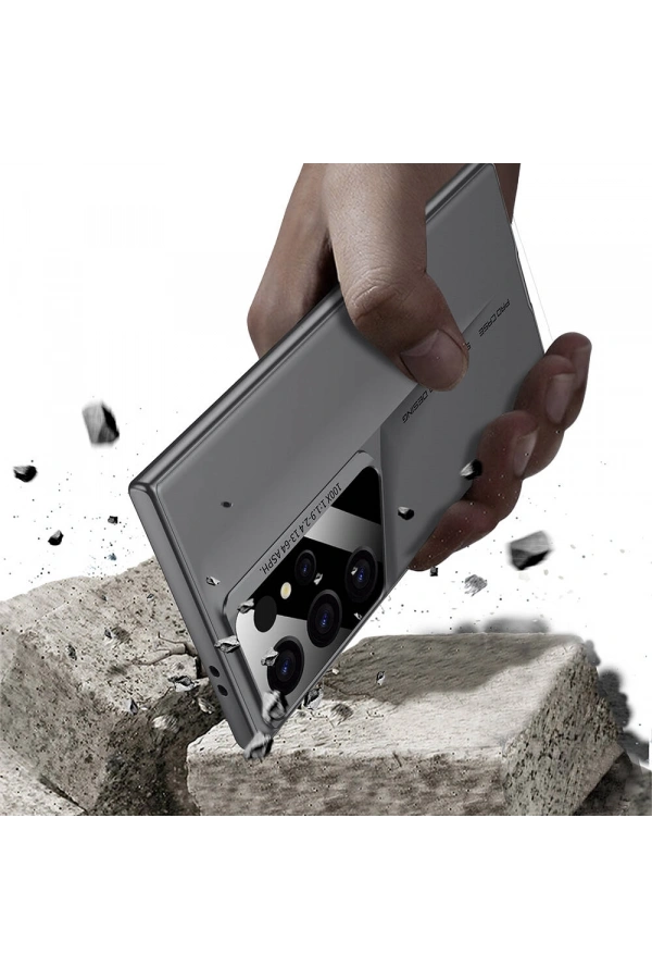 Galaxy S23 Ultra Kılıf Ultra İnce Kamera Korumalı Sert Rubber Zore Procase Kapak