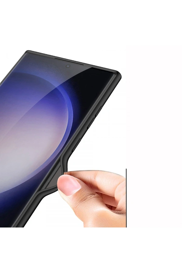 Galaxy S23 Ultra Kılıf Wireless Şarj Özellikli Zore Kıpta M-safe Silikon Kapak