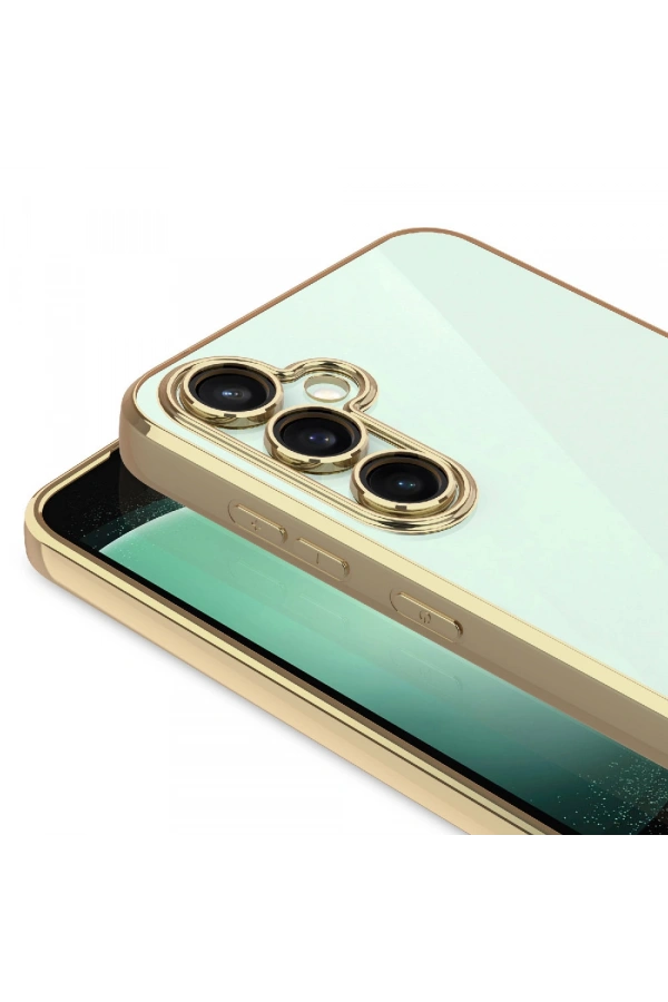 Galaxy S24 FE Kılıf Kamera Korumalı Logo Gösteren Zore Omega Kapak