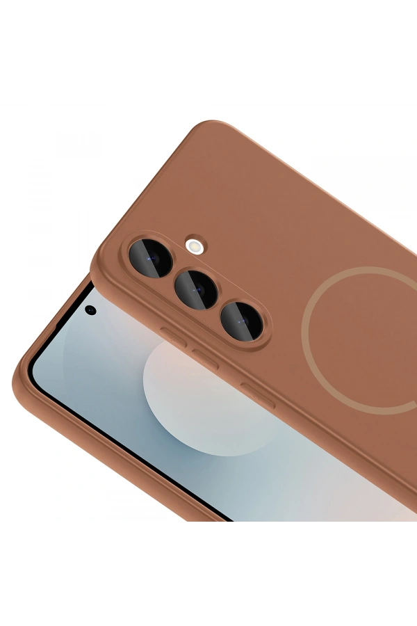 Galaxy S24 FE Kılıf M-safe Şarj Özellikli Zore Meta Kapak