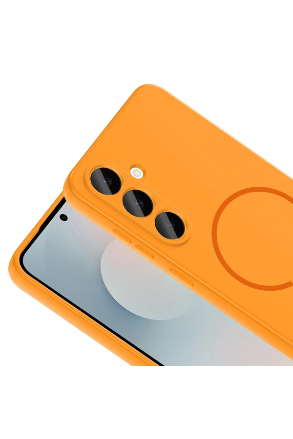 Galaxy S24 FE Kılıf M-safe Şarj Özellikli Zore Meta Kapak
