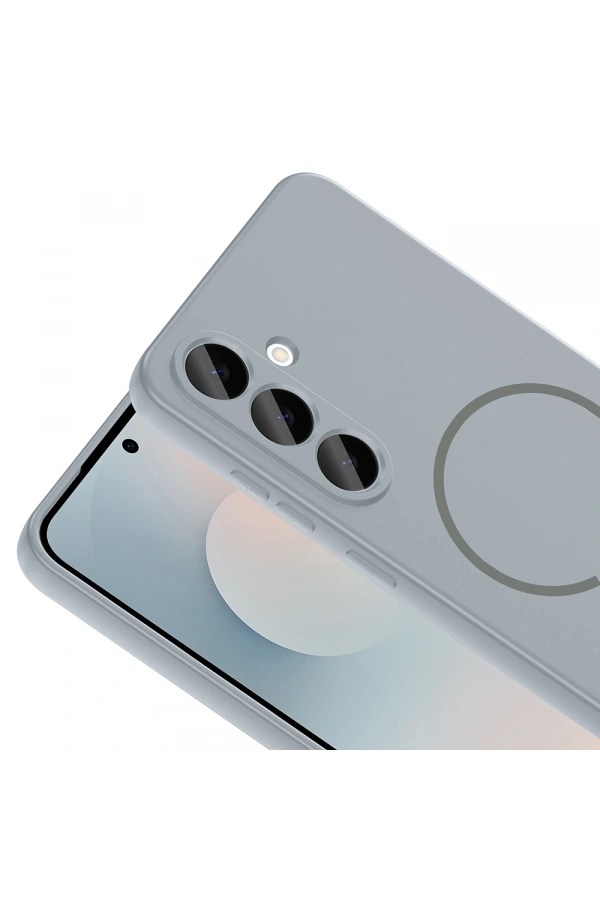 Galaxy S24 FE Kılıf M-safe Şarj Özellikli Zore Meta Kapak