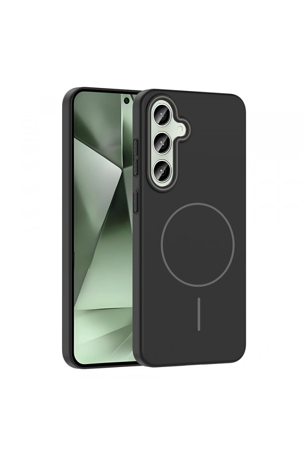 Galaxy S24 FE Kılıf M-safe Şarj Özellikli Zore Ruby Sert Kapak