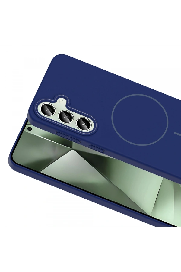 Galaxy S24 FE Kılıf M-safe Şarj Özellikli Zore Ruby Sert Kapak