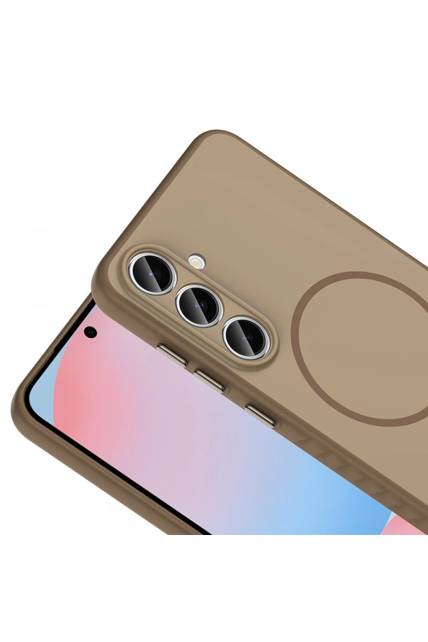 Galaxy S24 FE Kılıf M-safe Şarj Özellikli Zore Tea Kapak