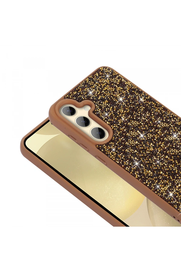 Galaxy S24 FE Kılıf Parlak Taşlı Tasarım Zore Pırlanta Kapak