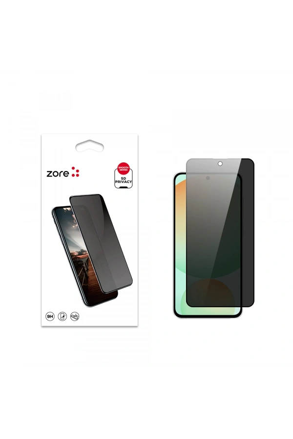 Galaxy S24 FE Zore New 5D Privacy Temperli Ekran Koruyucu