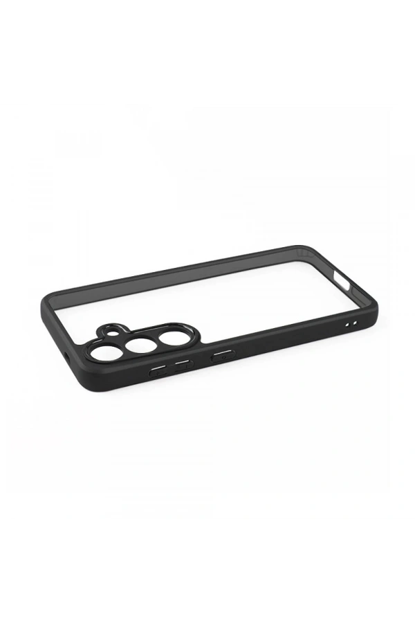 Galaxy S24 Kılıf Kamera Korumalı Şeffaf Arka Yüzey Zore New Roll Kapak