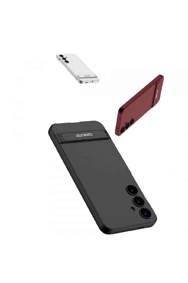 Galaxy S24 Kılıf Zore Kamera Korumalı Dikey Standlı Ays Kapak