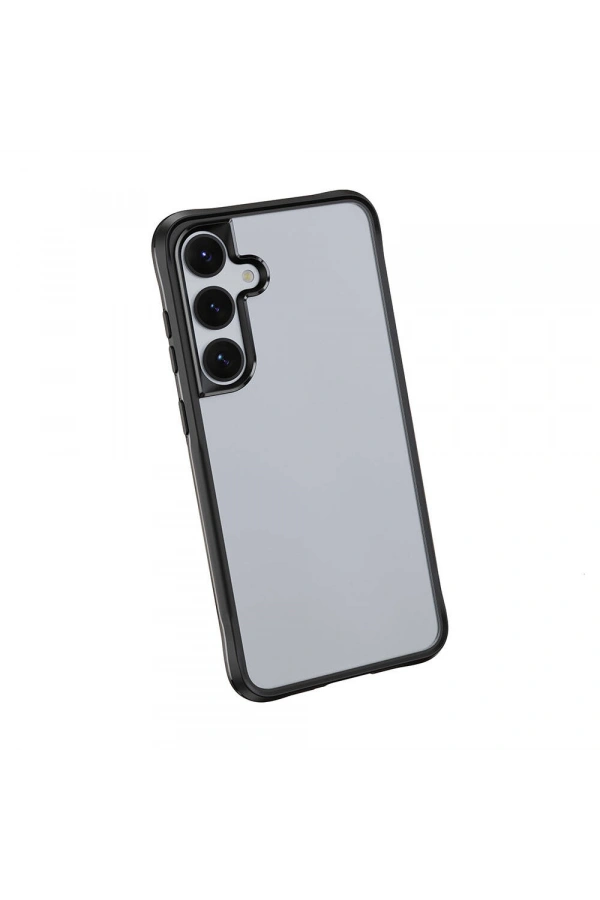 Galaxy S24 Plus Kılıf Şeffaf Sert PC Arka Yüzey Tasarımlı Zore Edo Kapak