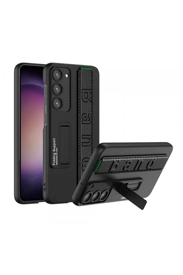 Galaxy S24 Plus Kılıf Standlı El Tutacaklı Zore Band Kapak