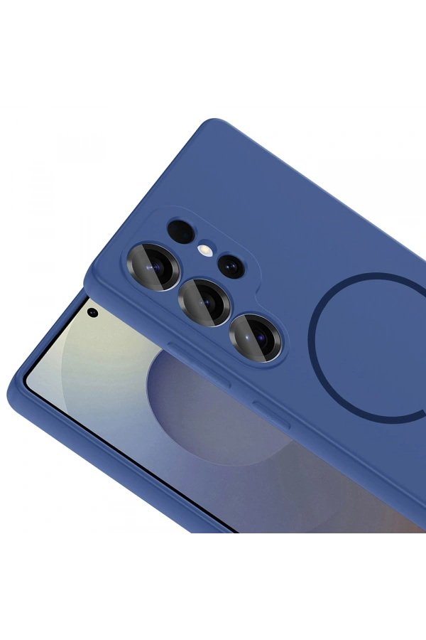 Galaxy S24 Ultra Kılıf M-safe Şarj Özellikli Zore Meta Kapak