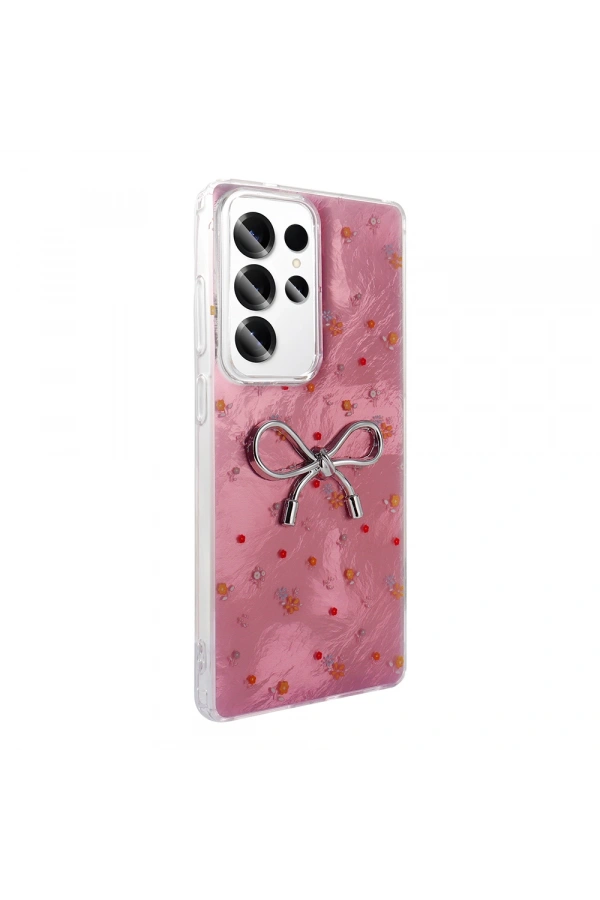 Galaxy S24 Ultra Kılıf Kamera Korumalı Figürlü Zore Ponti Silikon Kapak