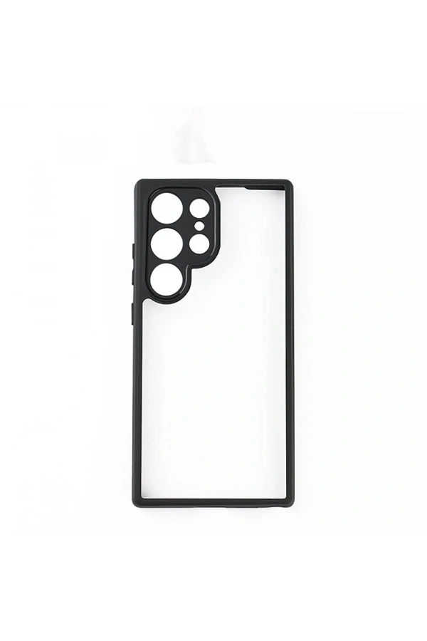 Galaxy S24 Ultra Kılıf Kamera Korumalı Şeffaf Arka Yüzey Zore New Roll Kapak