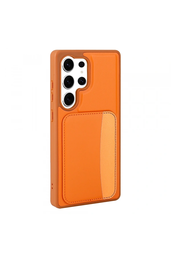 Galaxy S24 Ultra Kılıf Kartlıklı Zore X-Kart Silikon Kapak
