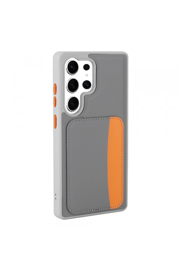 Galaxy S24 Ultra Kılıf Kartlıklı Zore X-Kart Silikon Kapak