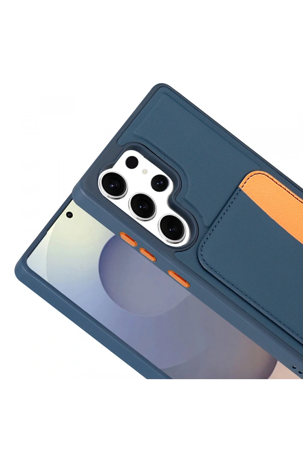 Galaxy S24 Ultra Kılıf Kartlıklı Zore X-Kart Silikon Kapak