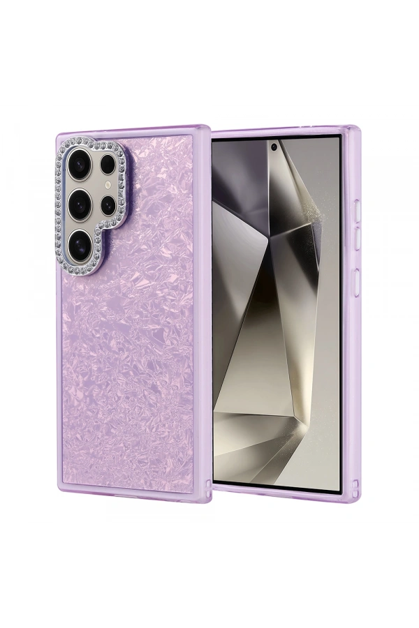 Galaxy S24 Ultra Kılıf Taşlı Tasarımlı Zore Kapi Kapak