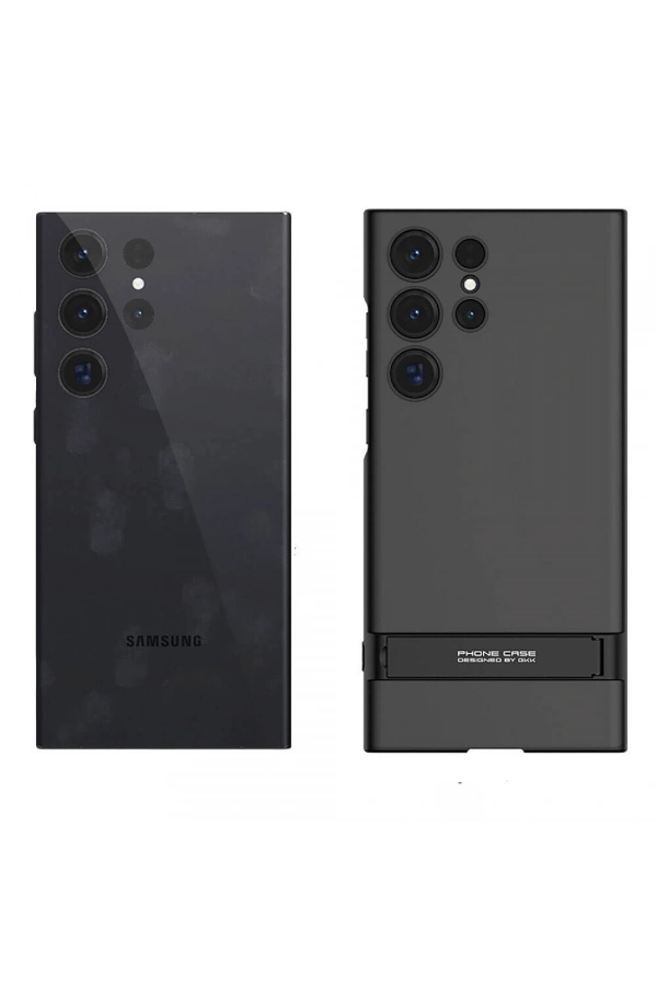 Galaxy S24 Ultra Kılıf Zore Kamera Korumalı Dikey Standlı Ays Kapak