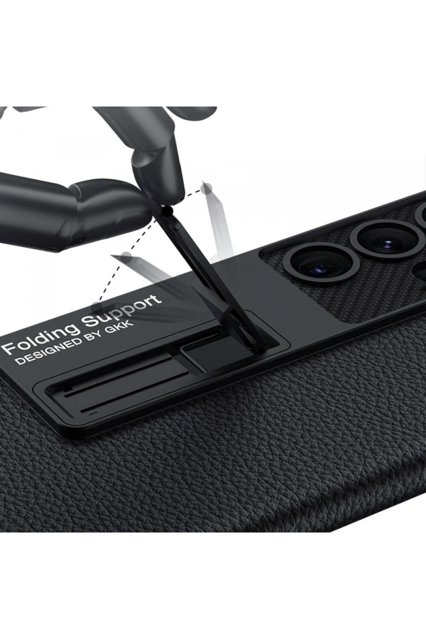 Galaxy S24 Ultra Kılıf Zore Kıpta Standlı Kapak