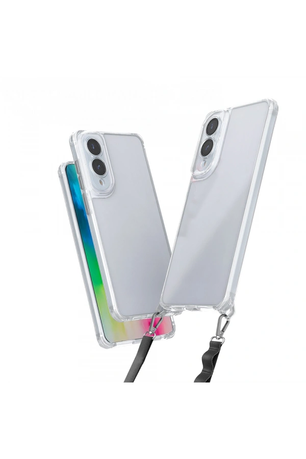 Galaxy S25 Edge Kılıf Airbagli Takılabilir Askı Aparatlı Zore Snap Silikon Kapak