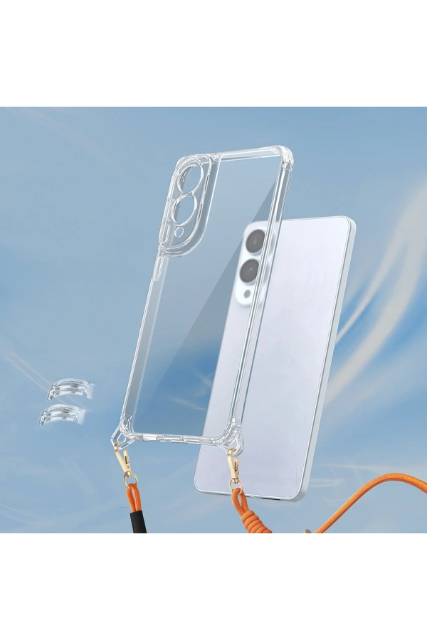 Galaxy S25 Edge Kılıf Airbagli Takılabilir Askı Aparatlı Zore Snap Silikon Kapak