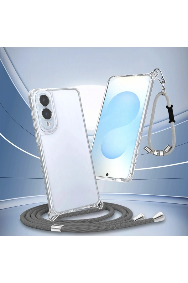Galaxy S25 Edge Kılıf Airbagli Takılabilir Askı Aparatlı Zore Snap Silikon Kapak
