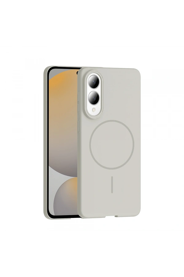 Galaxy S25 Edge Kılıf M-safe Şarj Özellikli Zore Ruby Sert Kapak