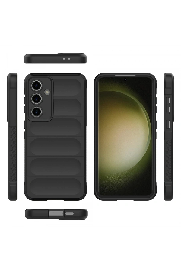 Galaxy S25 FE Kılıf Esnek TPU Oyuklu Arka Yüzey Tasarımlı Zore Etnik Silikon Kapak