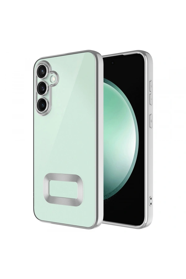 Galaxy S25 FE Kılıf Kamera Korumalı Logo Gösteren Zore Omega Kapak