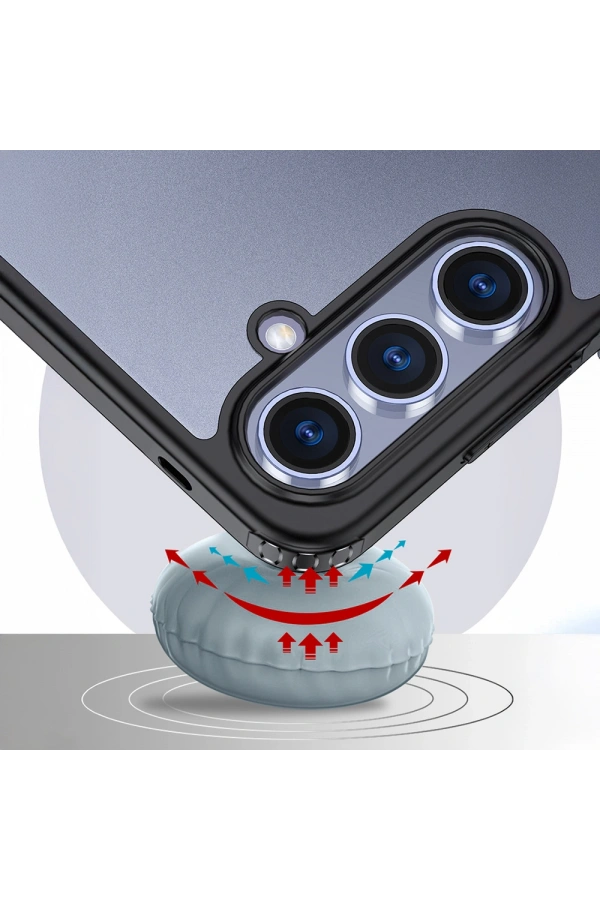Galaxy S25 Kılıf Kamera Korumalı Şeffaf Arka Yüzey Zore New Roll Kapak