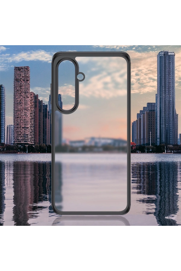 Galaxy S25 Kılıf Kamera Korumalı Şeffaf Arka Yüzey Zore New Roll Kapak