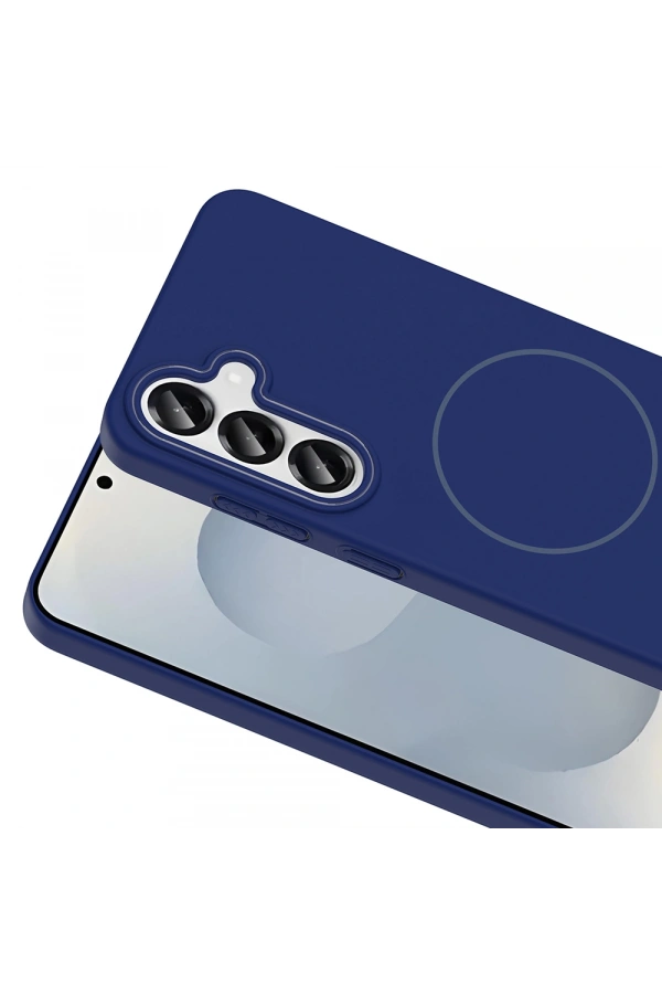 Galaxy S25 Kılıf M-safe Şarj Özellikli Zore Ruby Sert Kapak