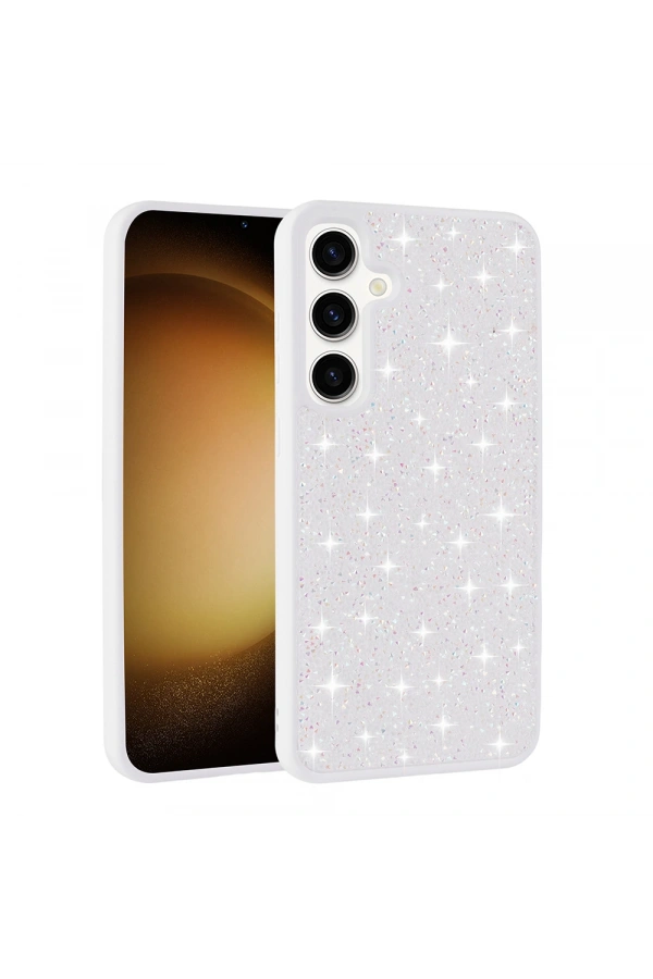 Galaxy S25 Plus Kılıf Parlak Taşlı Tasarım Zore Pırlanta Kapak