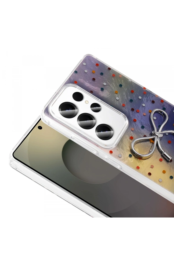 Galaxy S25 Ultra Kılıf Kamera Korumalı Figürlü Zore Ponti Silikon Kapak