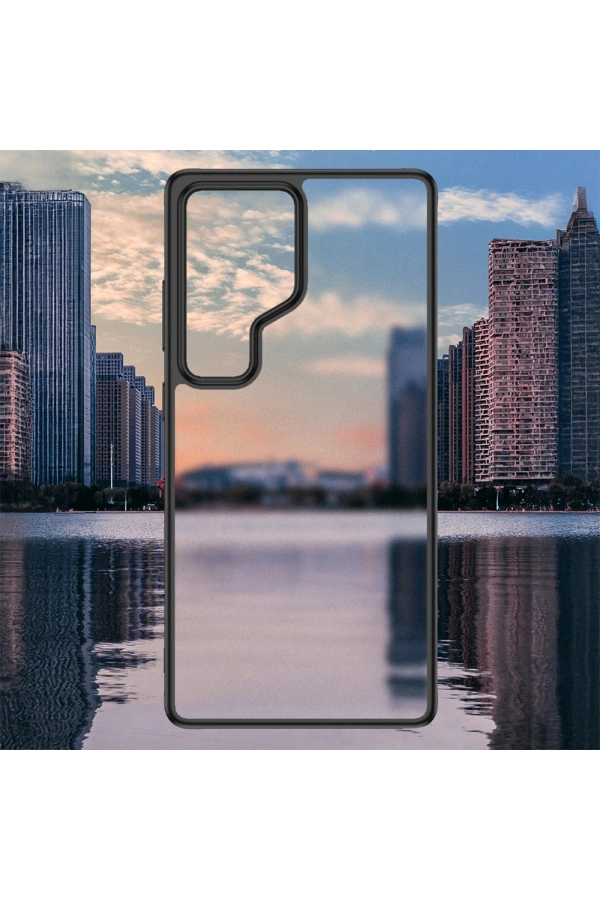 Galaxy S25 Ultra Kılıf Kamera Korumalı Şeffaf Arka Yüzey Zore New Roll Kapak