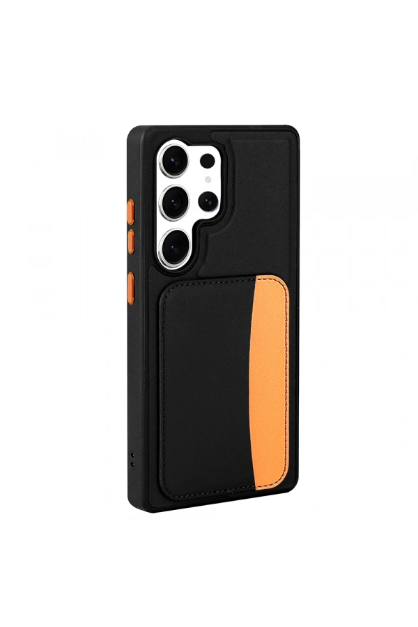 Galaxy S25 Ultra Kılıf Kartlıklı Zore X-Kart Silikon Kapak